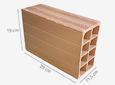 Tijolo Baiano 11,5x19x29 - detalhe