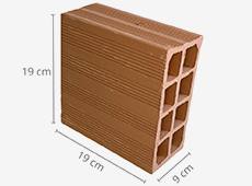 Tijolo Baiano 9x19x19 - detalhe